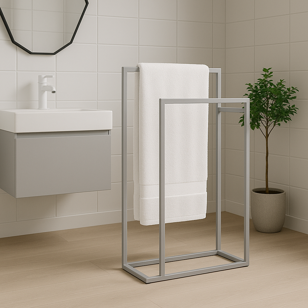 LineaQuadra Porta asciugamano acciaio verniciato