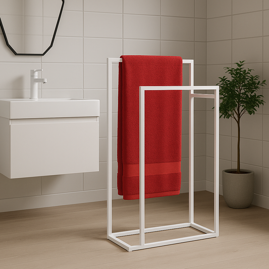 LineaQuadra Porta asciugamano acciaio verniciato
